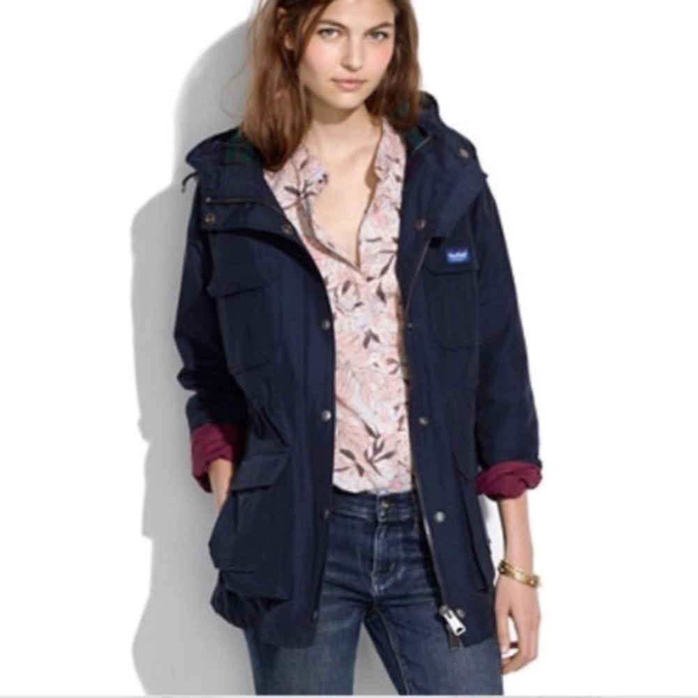 Penfield Kasson Navy Parka Flannel Lining XS